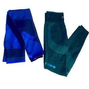 2 pairs of vs pink leggings